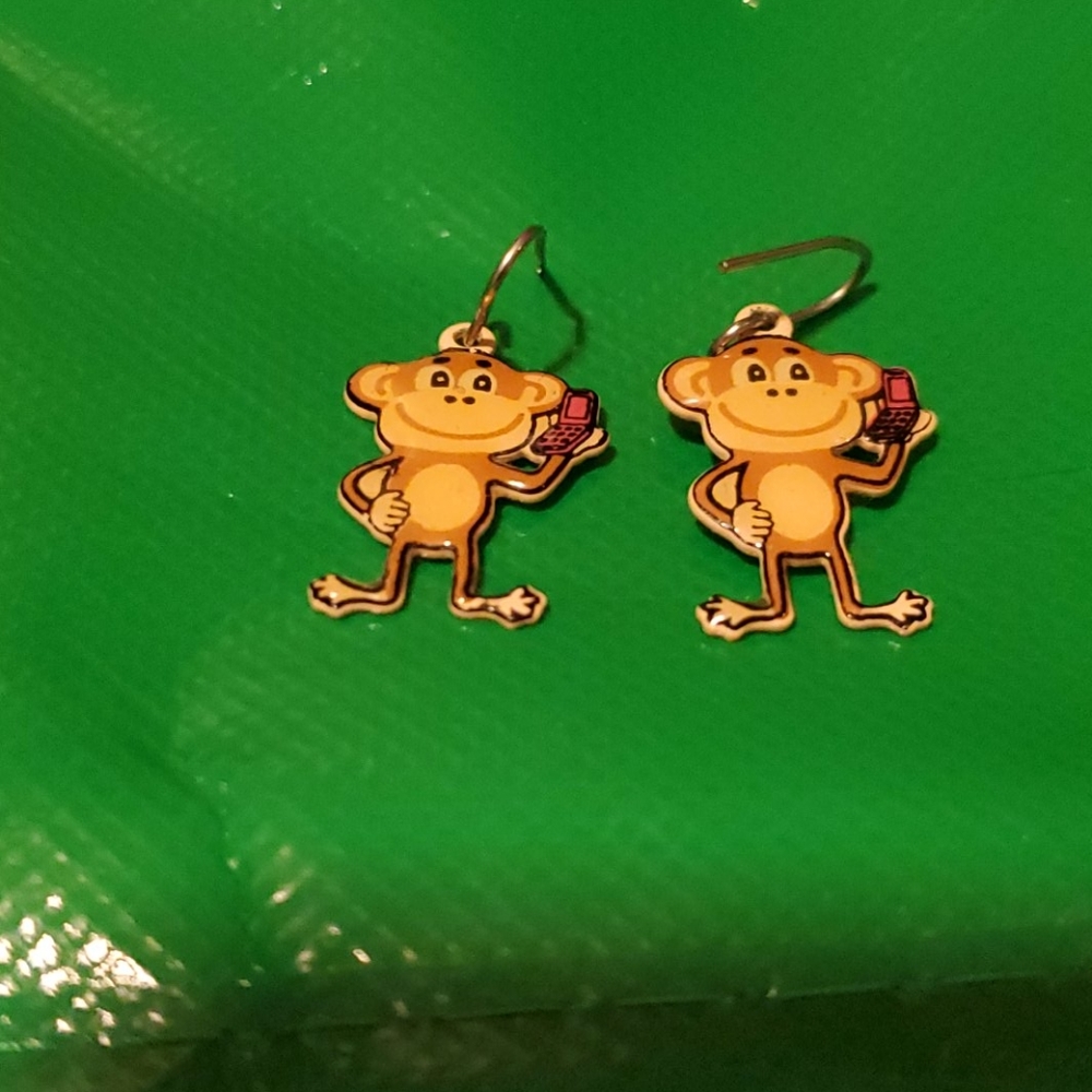(3 for $10) Monkey Earrings